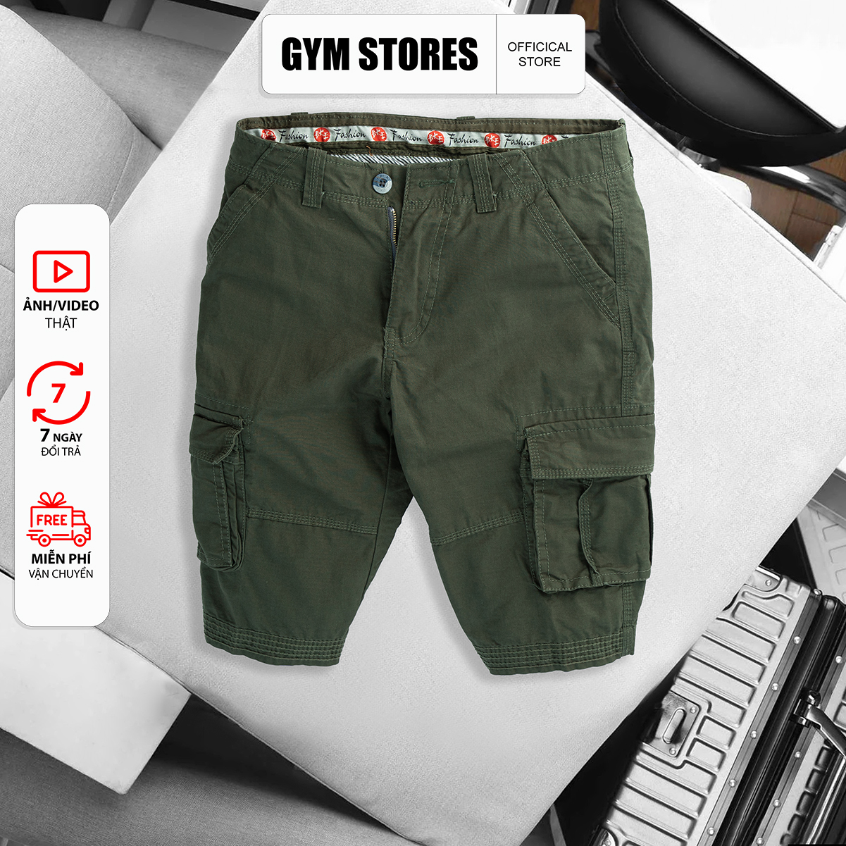 QUẦN SHORT NAM KAKI TÚI HỘP cao cấp hv02 size 29 đến 36