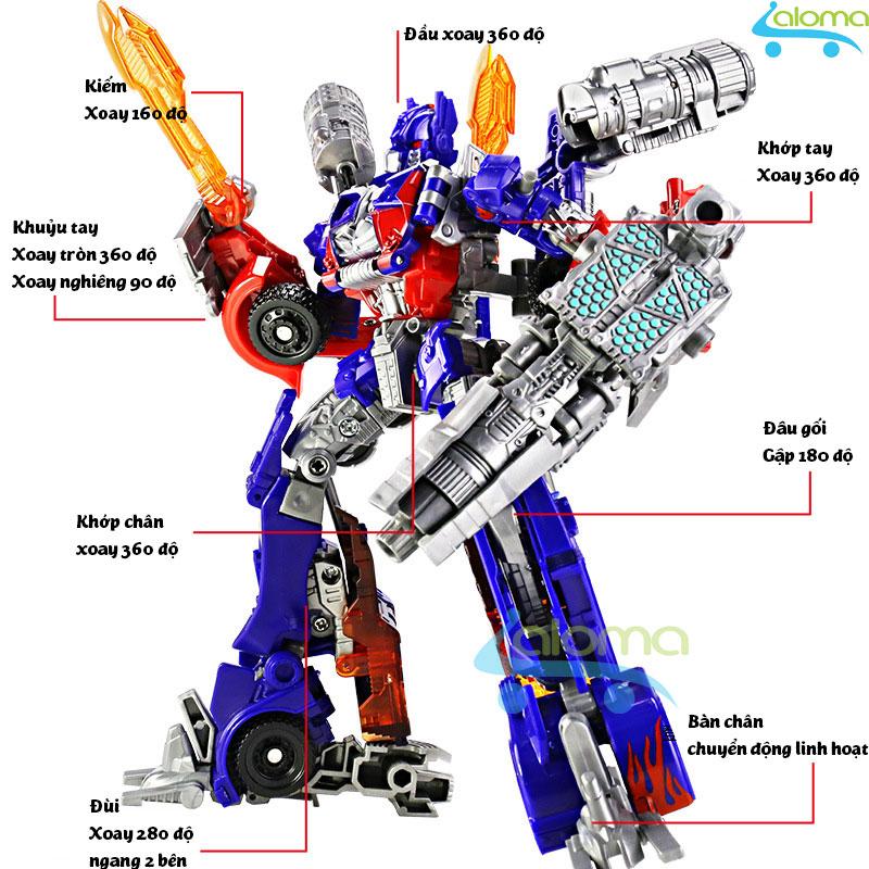 robot biến hình ôtô transformer cao 22cm mẫu optimus prime 6699-7 2