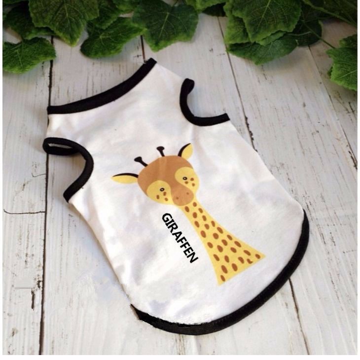 [HCM]Áo hoạt hình Hàn Quốc cute dành cho bé yêu thú cưng chó mèo chất liệu vải cotton mềm co dãn thoáng mát