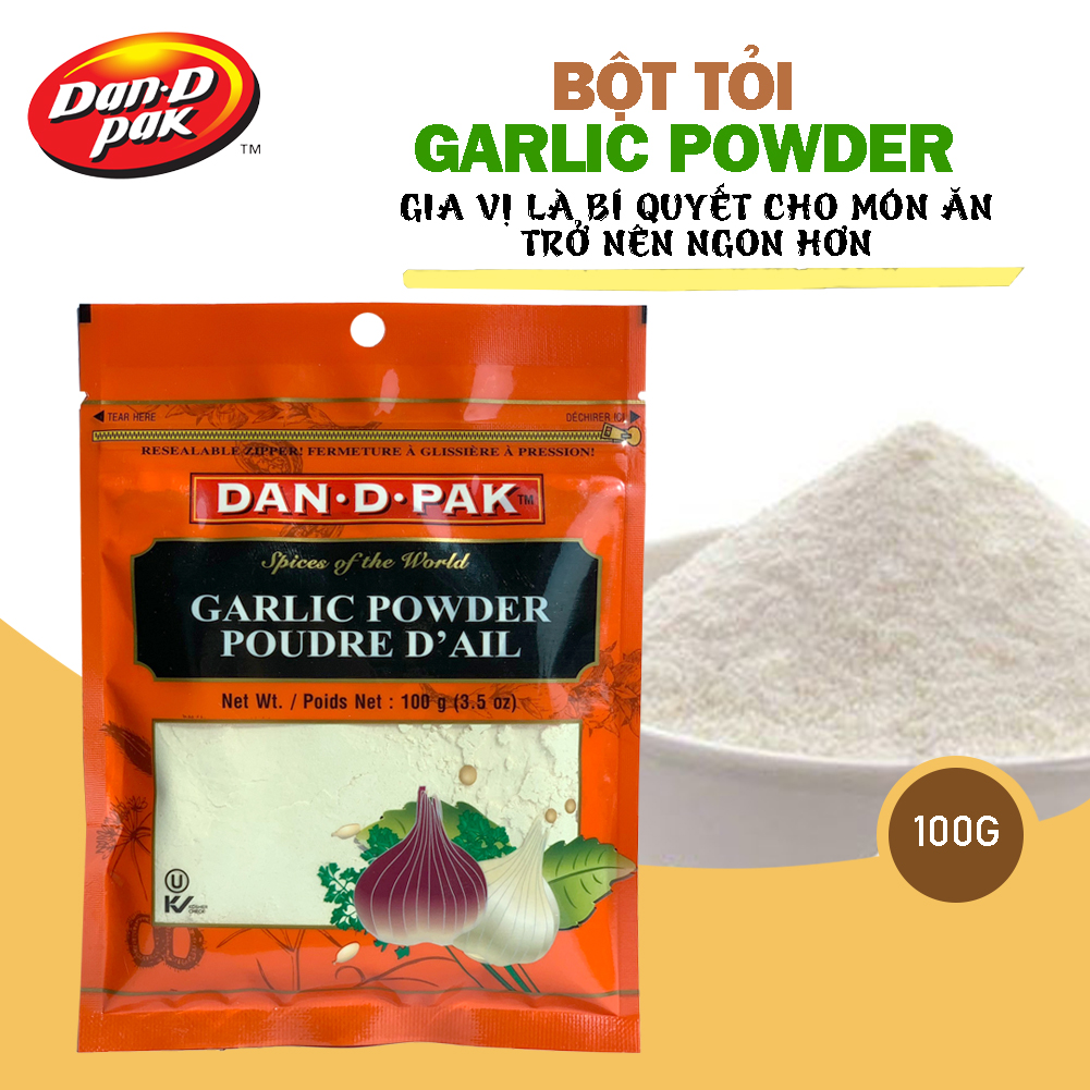 Bột tỏi 100g dan d pak