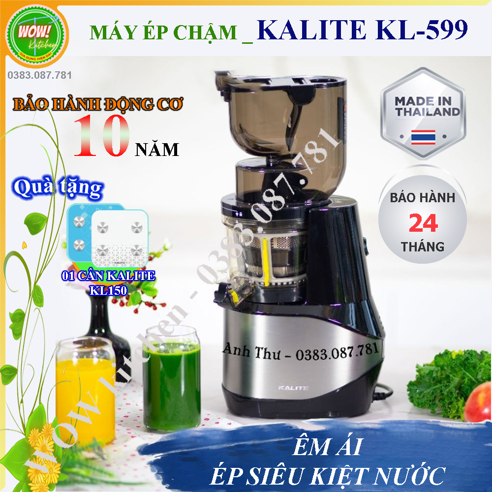 Máy ép chậm kalite kl 599 - xuất xứ thái lan