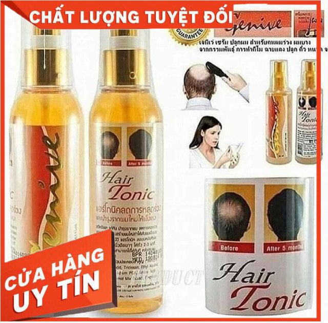 (Chính Hãng) Xịt Kích Mọc Tóc Genive Hair Tonic 120ml Giảm Rụng Tóc Nhiều , Hối Đầu Hiệu Quả