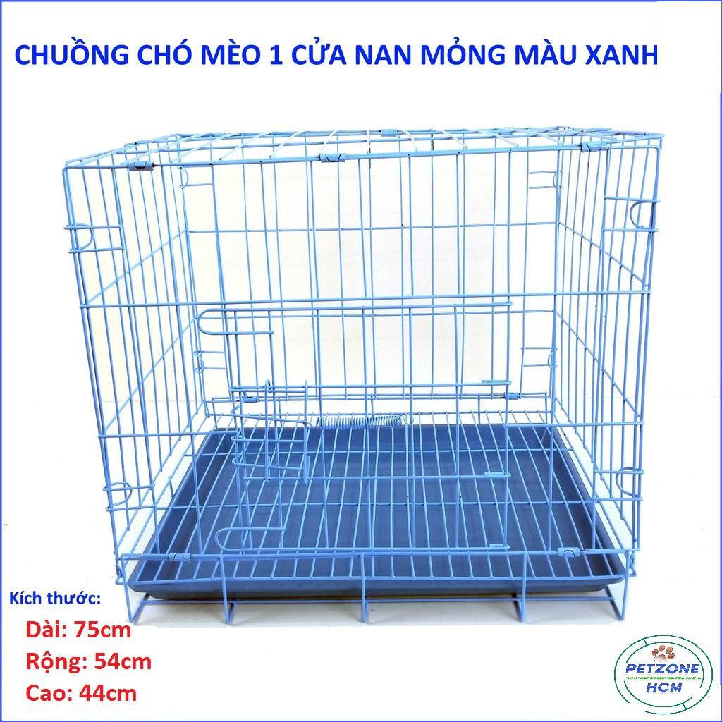 [HCM]Lồng chuồng xếp gọn Size L 🏷️ FREESHIP 🏷️ sơn tỉnh điện cho chó mèo dưới 25kg | 75 x 44 x 54 cm | PetZoneHCM