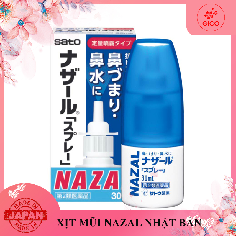 Dung dịch xịt mũi nazal 30ml viêm xoang viêm mũi nhật bản