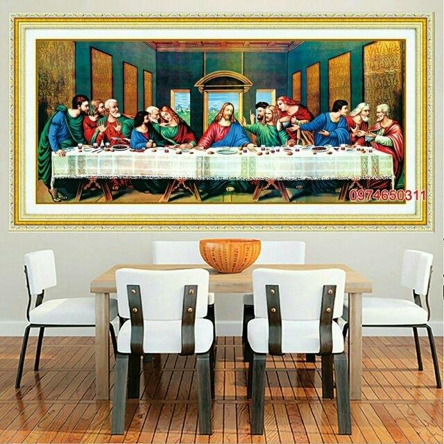 tranh đính đá Bữa Tiệc Ly LV053 (100x51cm)