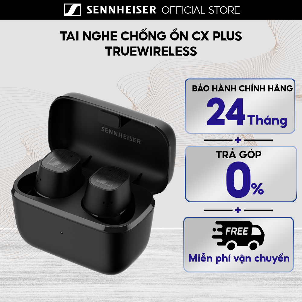 Tai nghe sennheiser cx plus true wireless - bảo hành chính hãng 2 năm