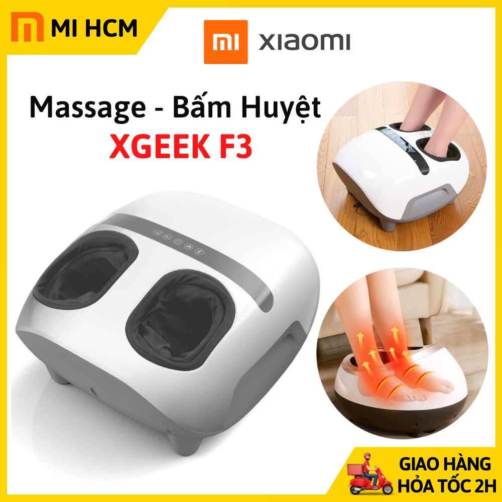 Máy massage bấm huyệt Xiaomi XGEEK F3 chính hãng, mát xa chân 360 độ, tạo ion âm khử mùi hôi chân, bấm huyệt bàn chân, có thể thay đổi cường độ massage - Bảo hành 12 tháng