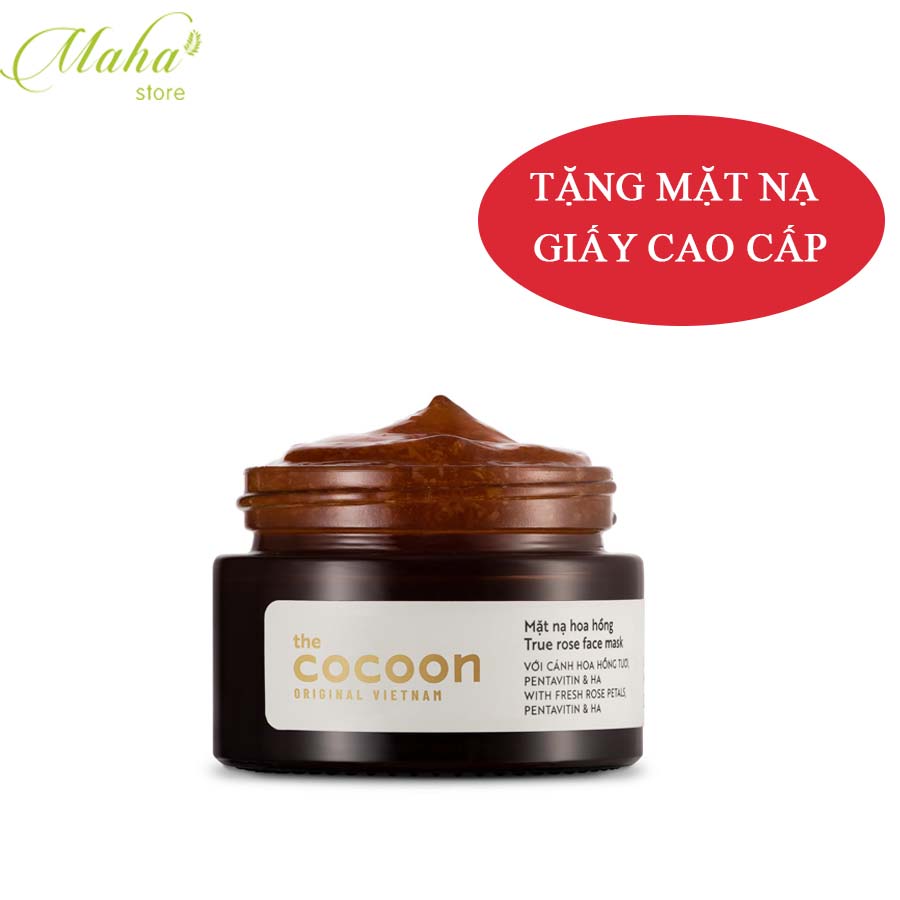 Mặt nạ hoa hồng Cocoon dưỡng ẩm, cấp ẩm tức thì giúp da mịn màng