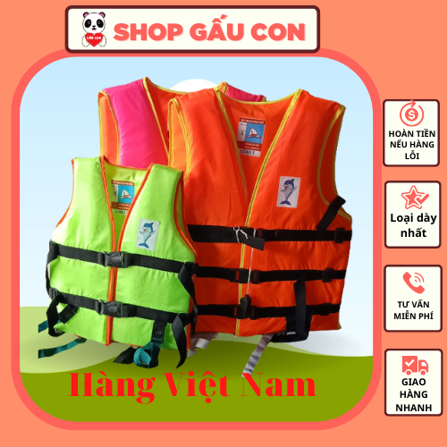 Áo phao bơi, áo phao cho bé an toàn dùng cứu hộ cứu sinh tắm biển tập bơi trẻ em người lớn nam nữ loại 1 giá rẻ nhiều màu có dây điều chỉnh độ rộng 3 chốt chắc chắn