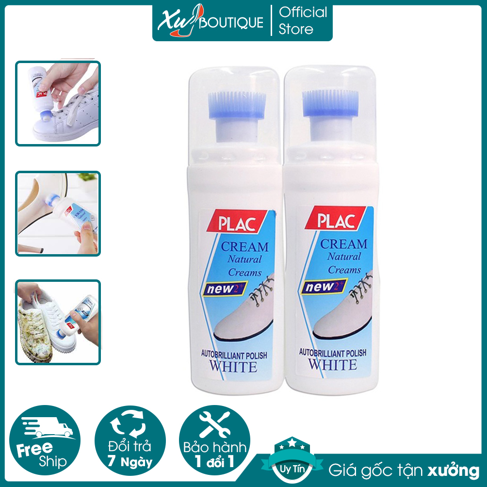 Combo 5 Chai Nước Lau Giày, Tẩy Trắng Vệ Sinh Giày Dép, Túi Xách Thần Thánh Plac