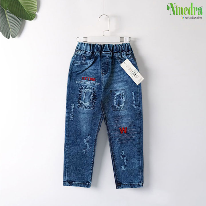 Quần jean dài bé trai hàng Quảng Châu size cho bé 15-24kg - Ninedra