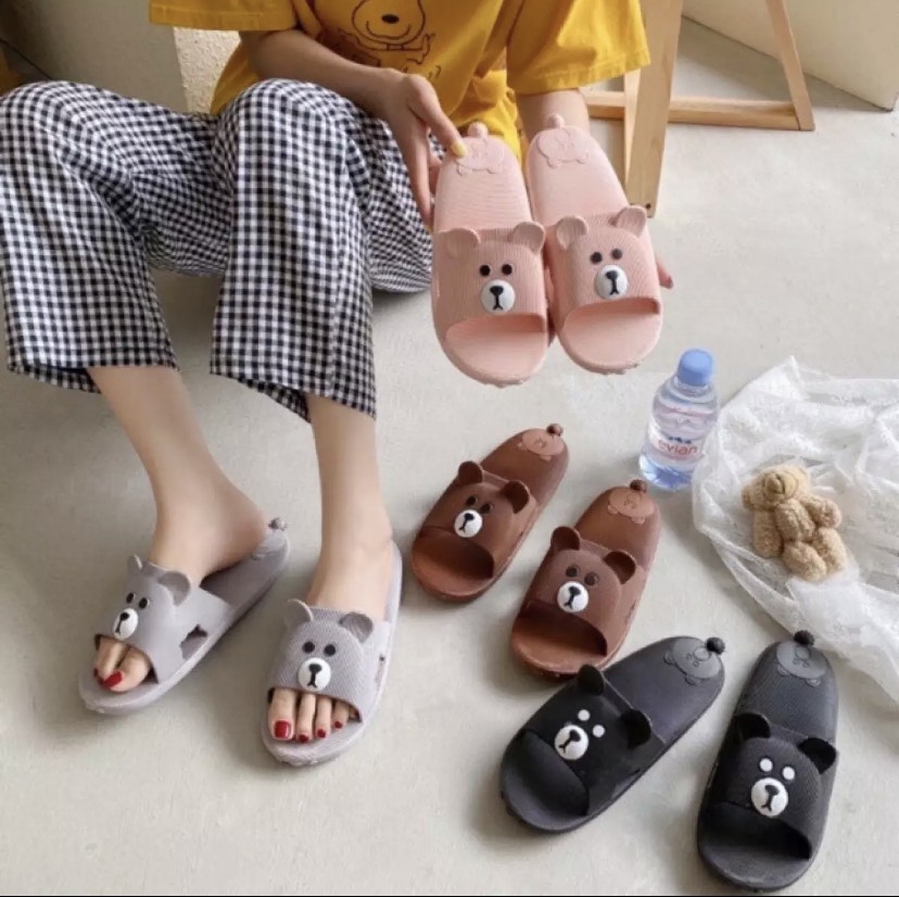 Dép gấu Dép tai gấu Dép gấu Dép nữ thời trang