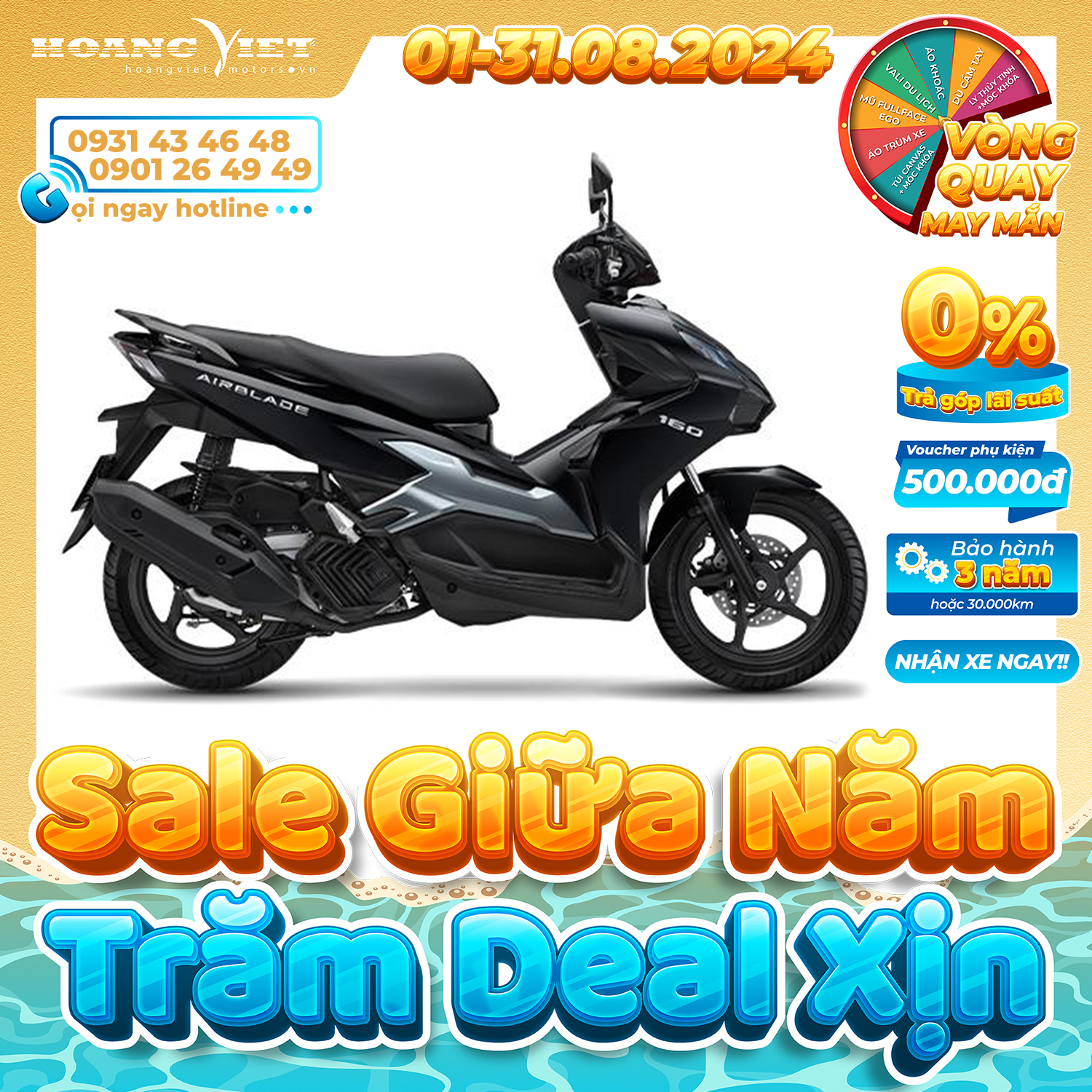 Xe máy Honda Air Blade 160cc 2025 -  Phiên Bản Tiêu Chuẩn