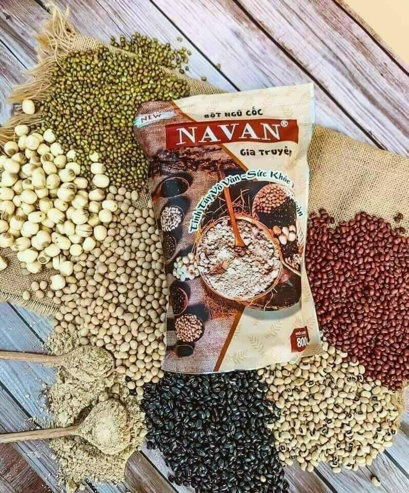 Bột ngũ cốc gia truyền 7 vị navan 800g- ngũ côc navan