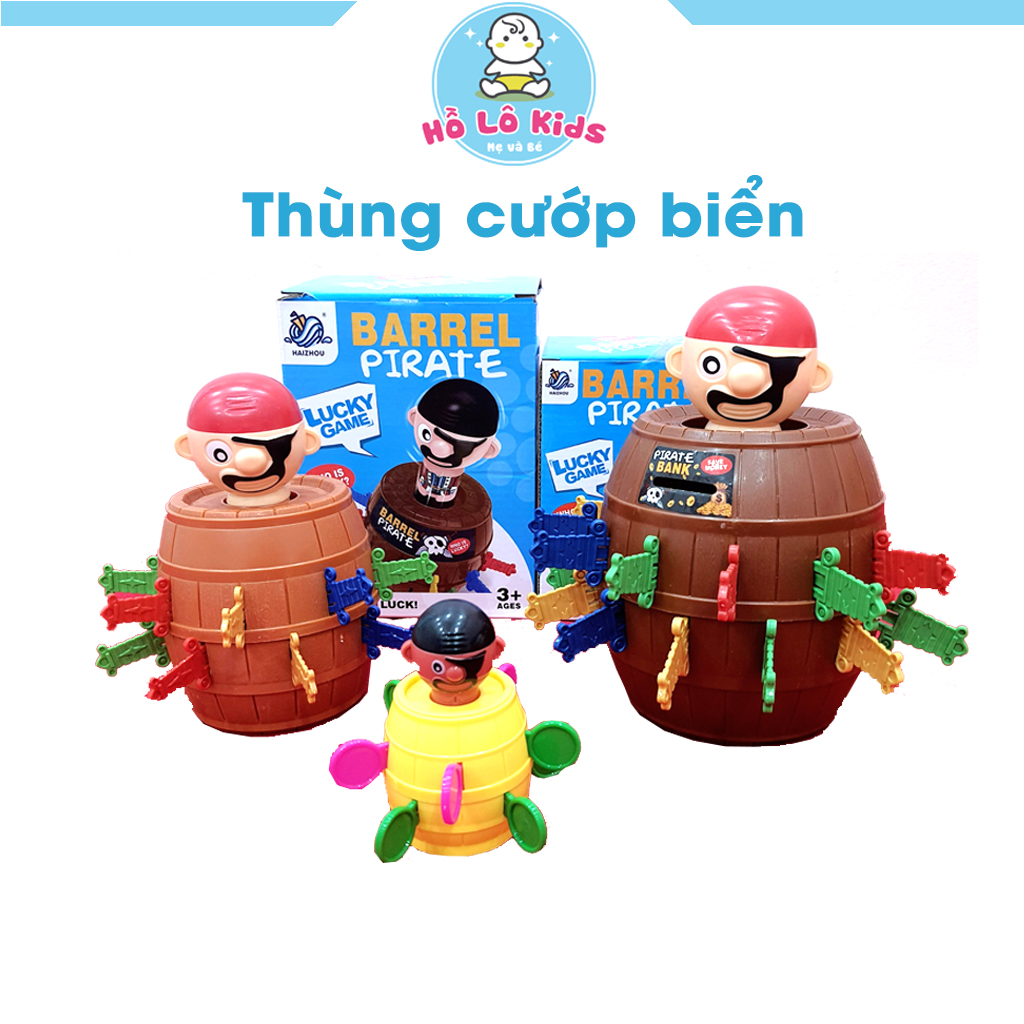 Đâm Hải Tặc, Trò Chơi rút kiếm thùng phi nhiều kích thước cho bé Hồ Lô Kids