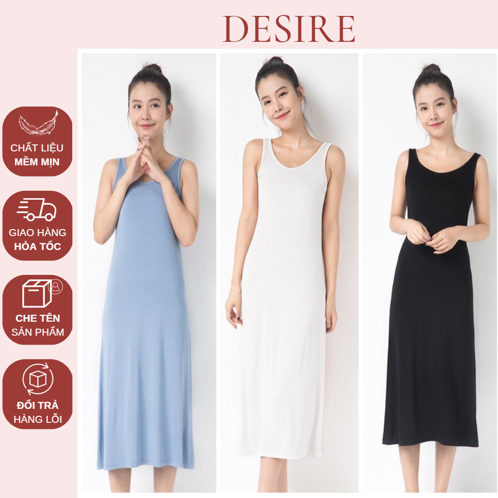 Váy thun sát nách vải thun modal mịn mát Desire VNN-00101