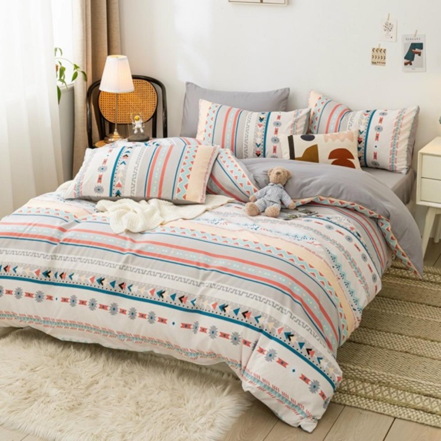 Full 6 mẫu hoạ tiết thổ cẩm poly cotton