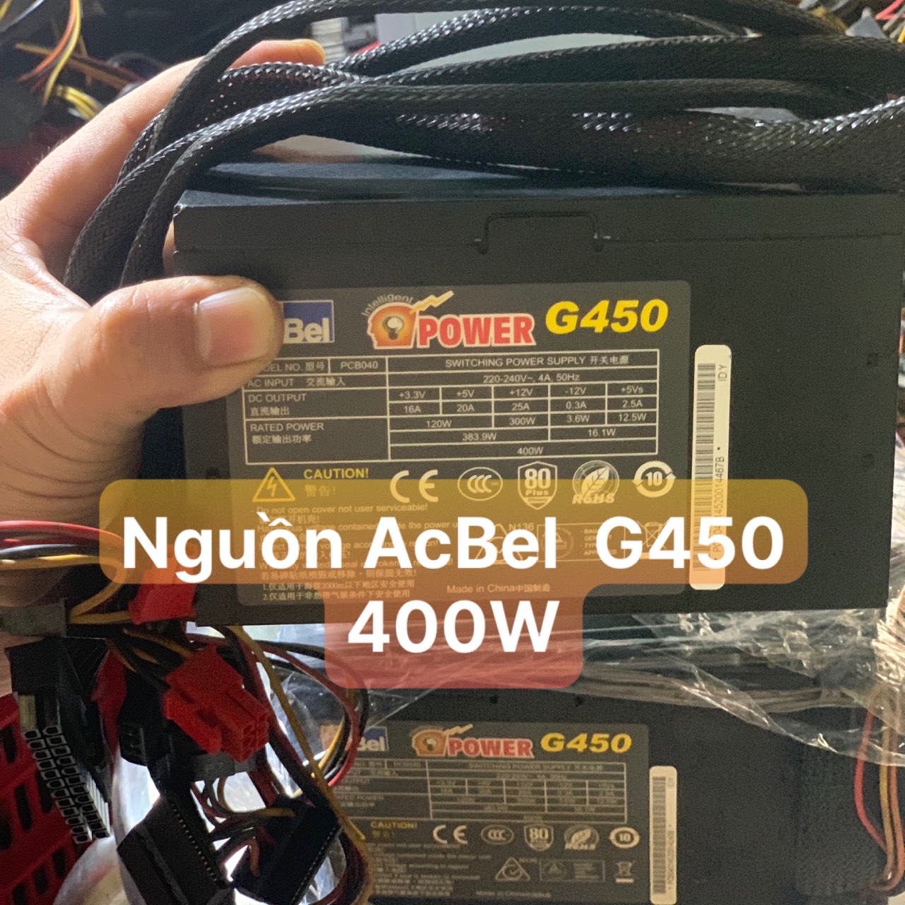 Ups nguồn pc hiệu acbel g450 80 flus 400w dây dài - vi tính bắc hải