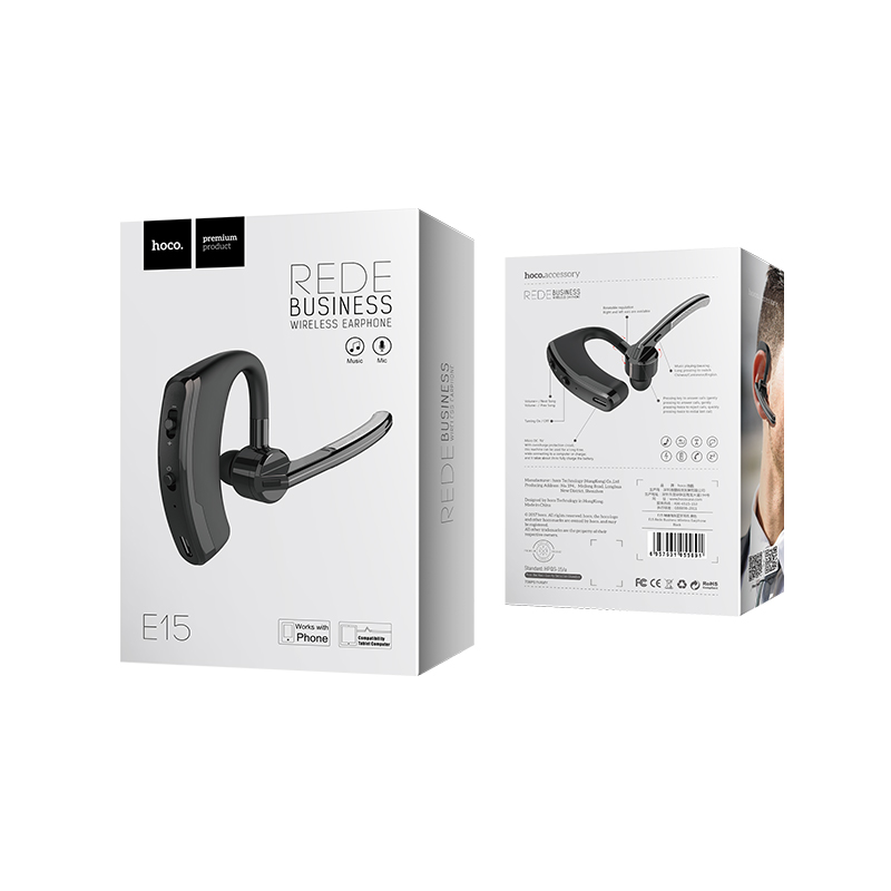 Tai nghe không dây Bluetooth HOCO E15 Dành cho điện thoại iPhone iP Huawei Samsung Oppo Realme giá rẻ