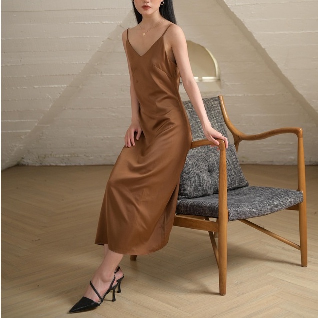 Mua Váy Lụa Cát Cát Váy Đầm 2 Dây Dáng Suông Thời Trang Nữ Chất Lụa Cao Cấp  Mềm Mịn Thoáng Mát Thiết Kế Kiểu Dây Rút Điều Chỉnh Thông Minh Đa