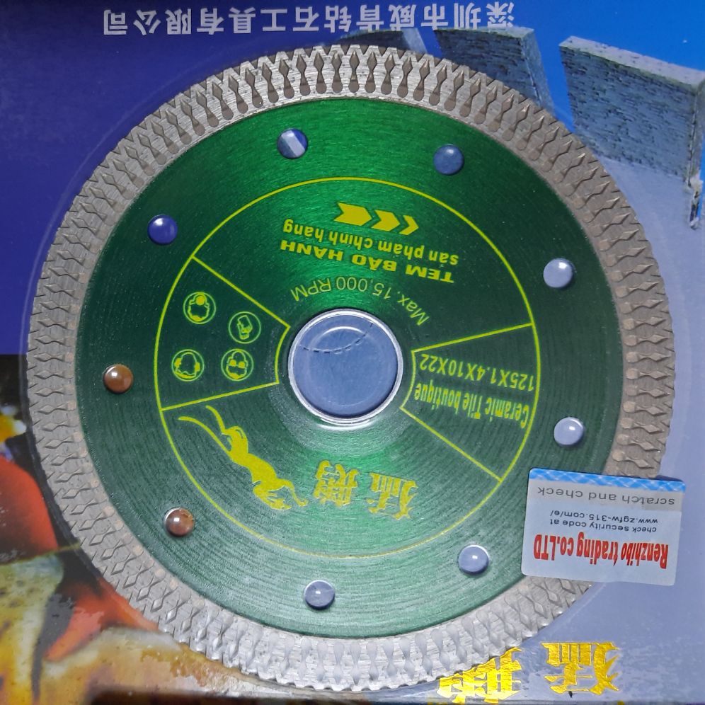 congo 10v lưỡi cắt đá hoa cương, cắt gạch, cắt đá Marble 125mm tấc 2