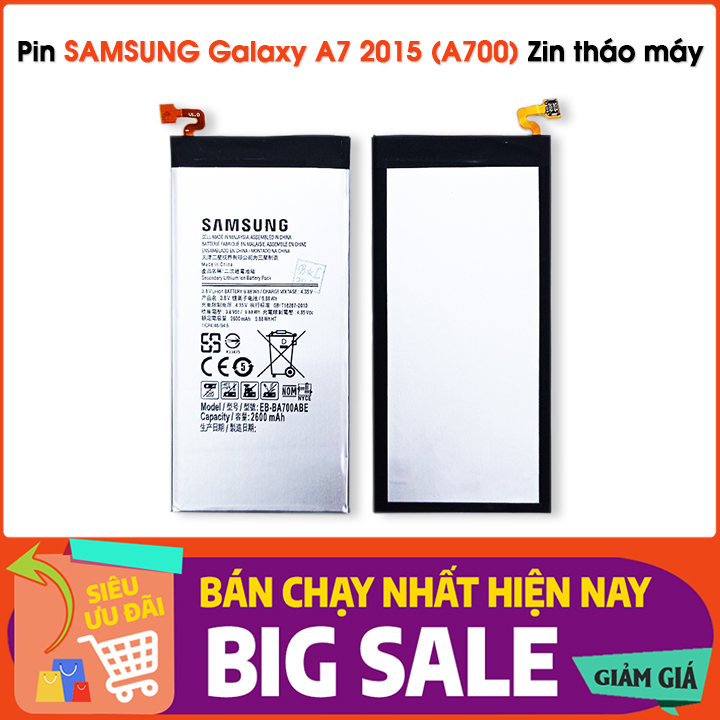 Pin Samsung A700 (A7 2015) ⚡ Pin Zin thay thế cho Samsung Galaxy A7 2015 (SM A700) 2600mAh - Bảo hành 6 tháng
