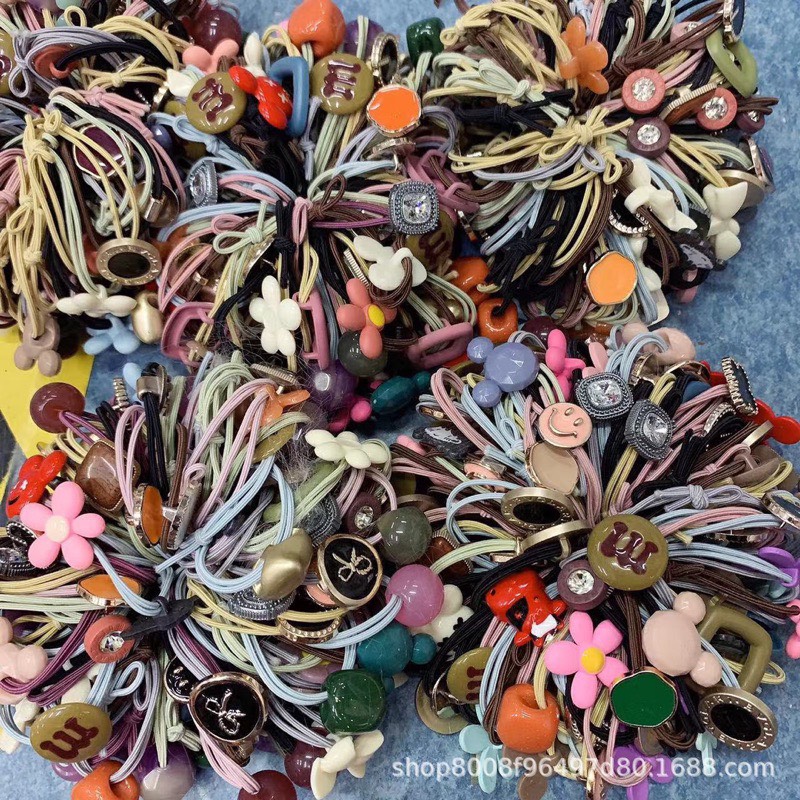 10 dây cột tóc mix mẫu