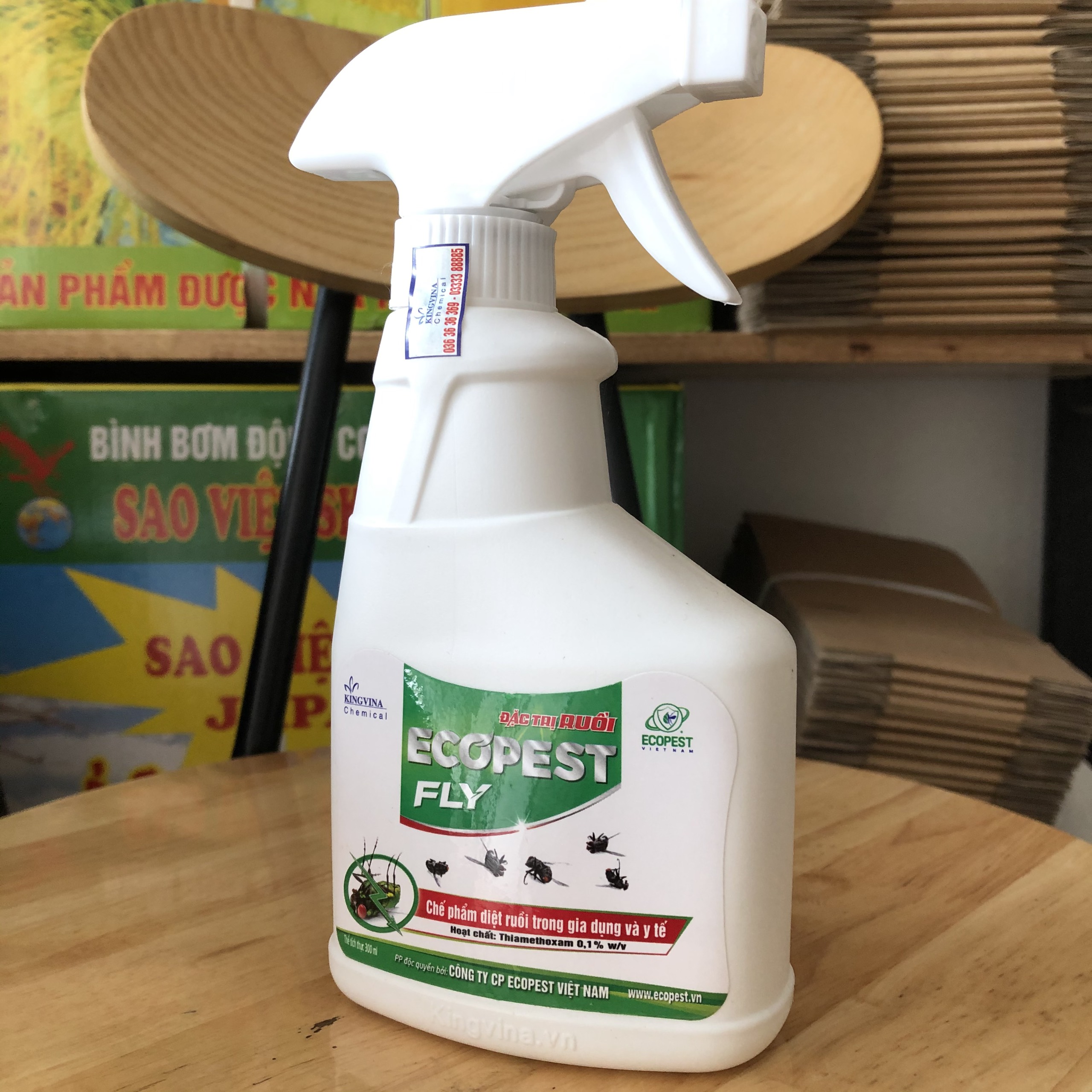 COMBO 03 CHAI Thuốc diệt ruồi dạng xịt KHÔNG GÂY ĐỘC HẠI  ECOPEST FLY 300ml; chai xịt ruồi thế hệ mới ; chai xịt ruồi giấm ; thuốc diệt ruồi nhà
