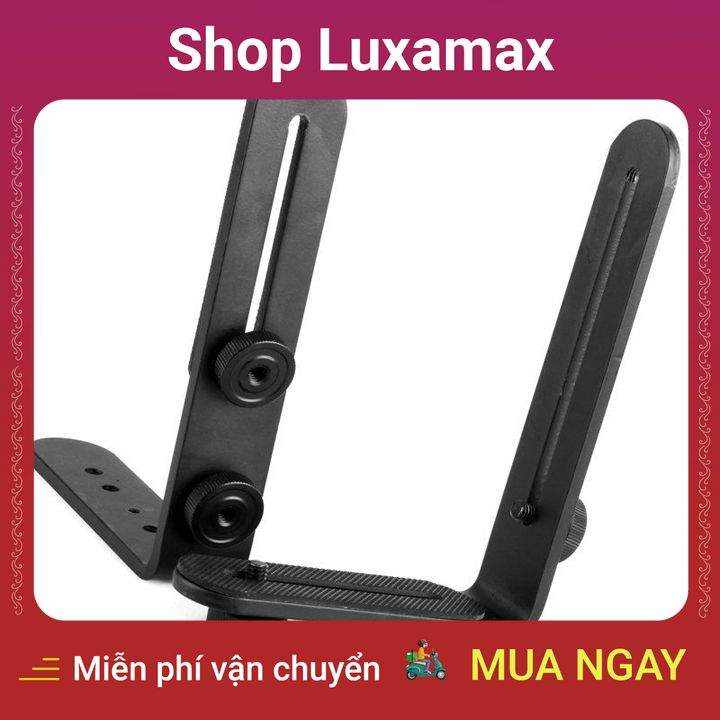 Thanh Bracket đôi chữ L chuẩn ốc 1/4 đực và cái gắn máy ảnh DTK7829907 - Shop Luxamax