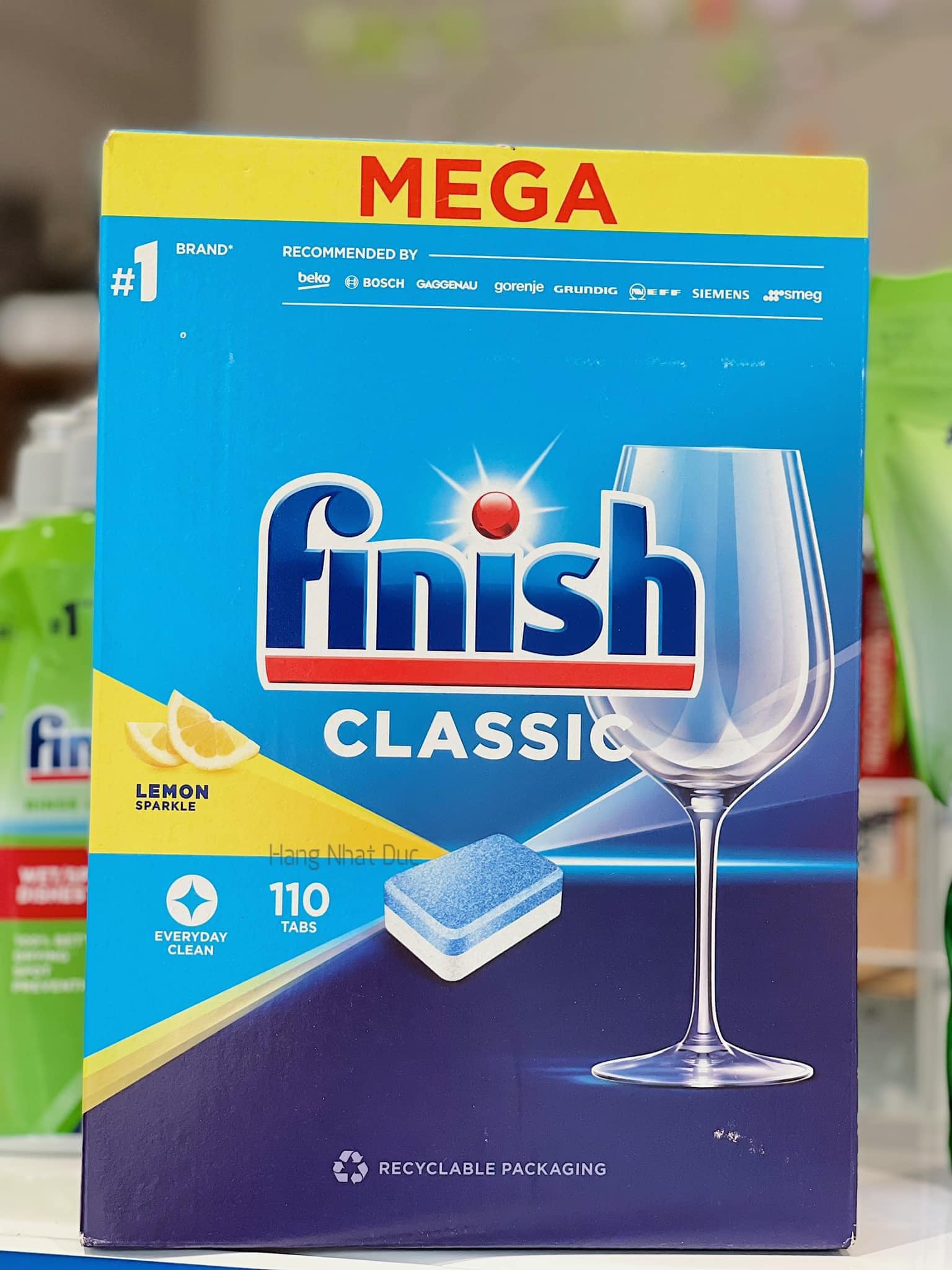 Viên rửa bát finish đức 110 viên - dùng cho máy rửa bát