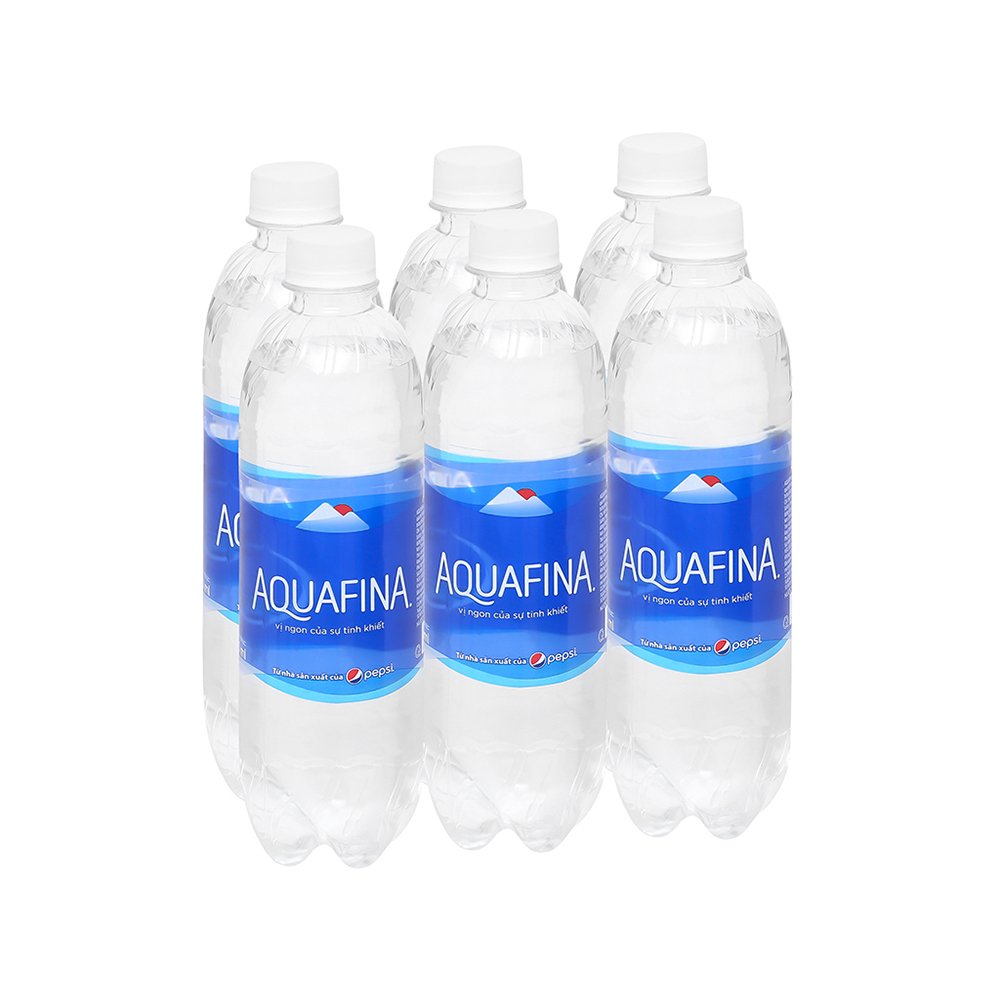 [toàn quốc] nước tinh khiết aquafina - lốc 6 chai 500ml 1
