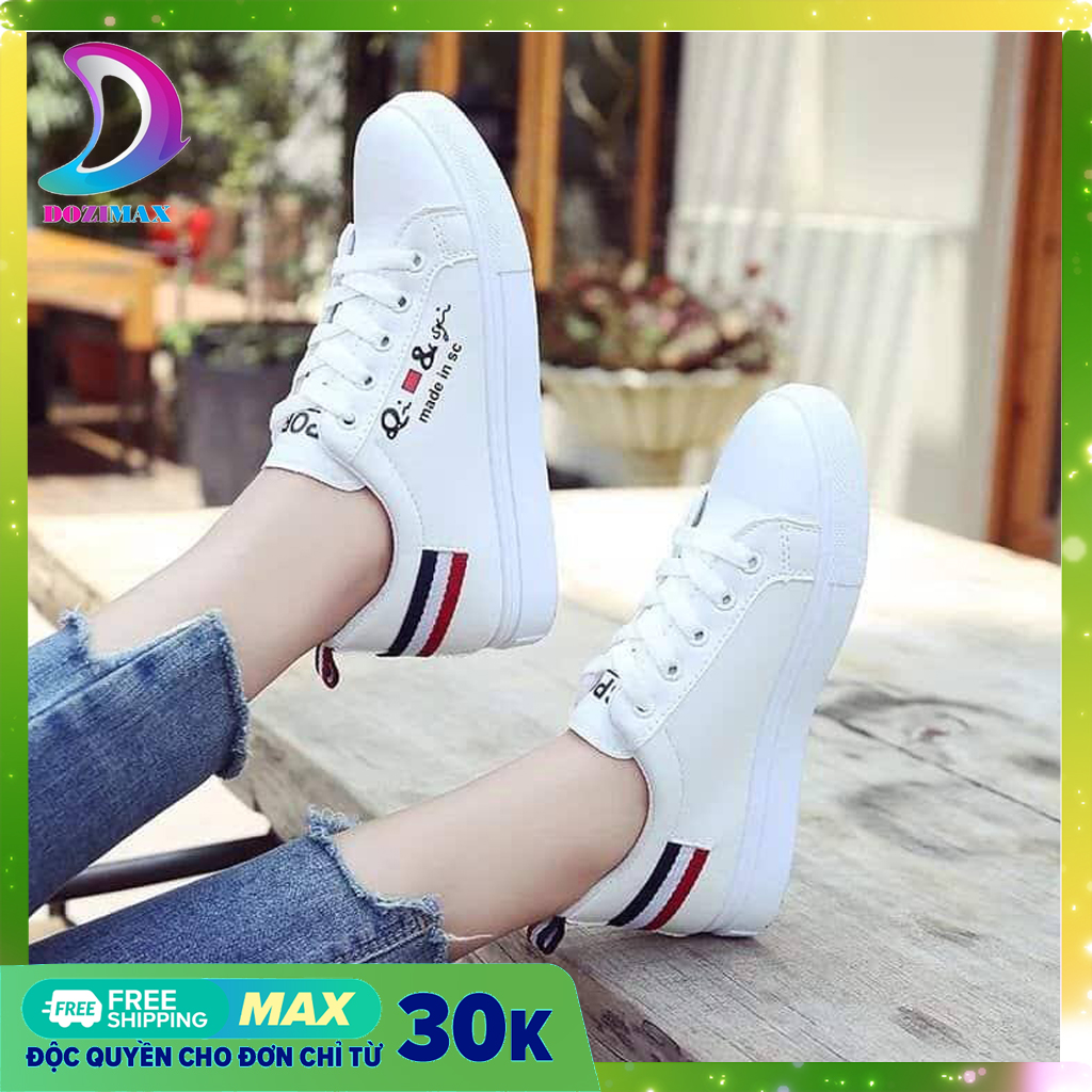 [Freeship 20K cho đơn hàng chỉ từ 30K] Giày nữ sneakerHàn Quốc – Dozimax – SD02 - giầy sneaker nữ trắng - giày sneaker nữ hot 2020