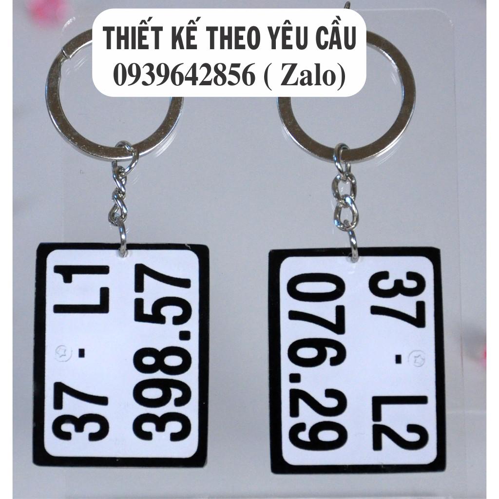 Móc Khóa In biển Số Xe