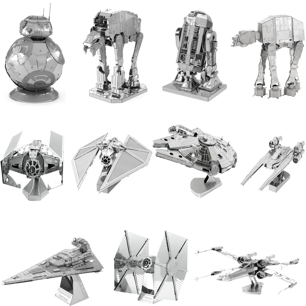 [HCM]Mô Hình Kim Loại 3D Lắp Ráp Các Mẫu Trong Phim Star War