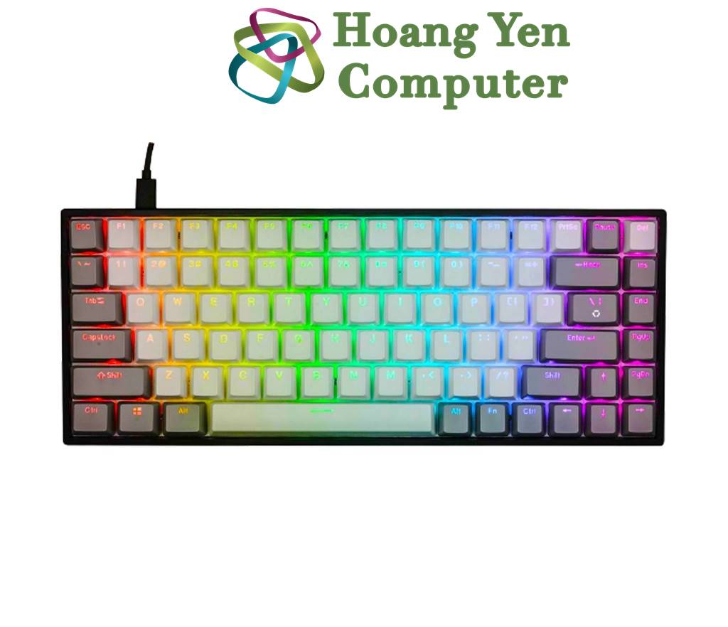 Bàn phím cơ e-dra ek384 đèn led rgb - bh 2 năm chính hãng - hoàng yến computer