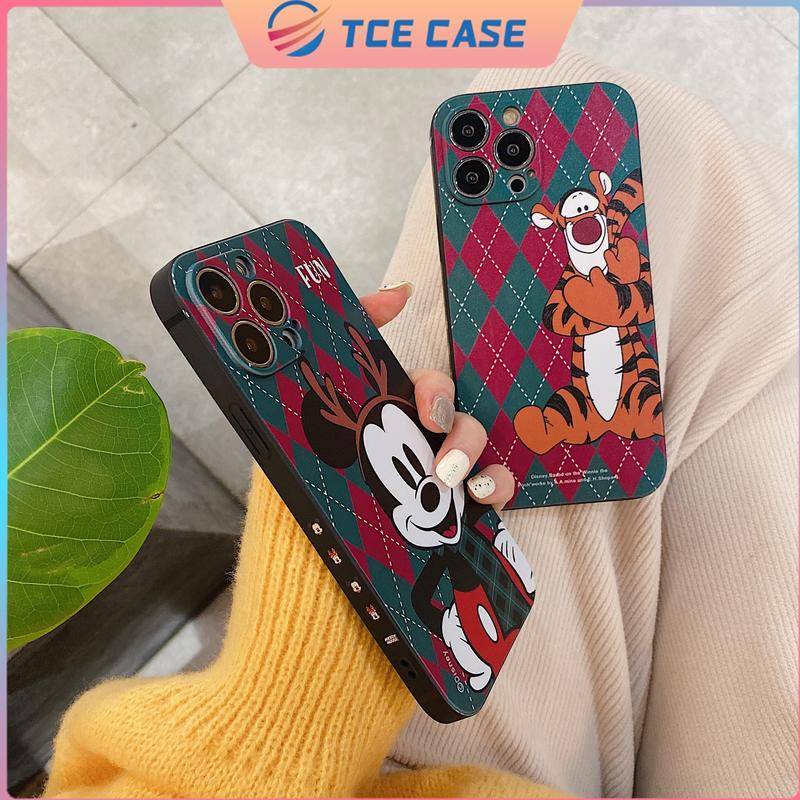 Ốp lưng iphone ốp iphone Mickey Tiger viền vuông case iphone13 / 7 / 7plus/8 / 8plus/ x/ xs / xr/xs/xsmax/11/12/pro/max