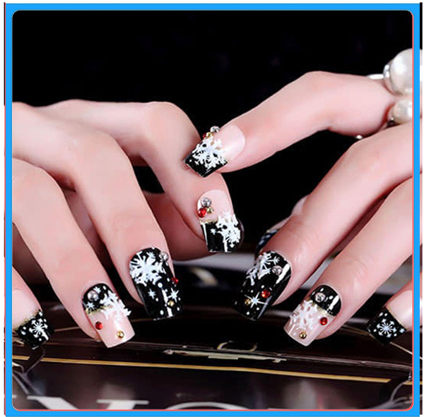 Hộp 24 Móng tay giả , nail giả , móng giả A64 (keo sẵn sau các ngón tay)