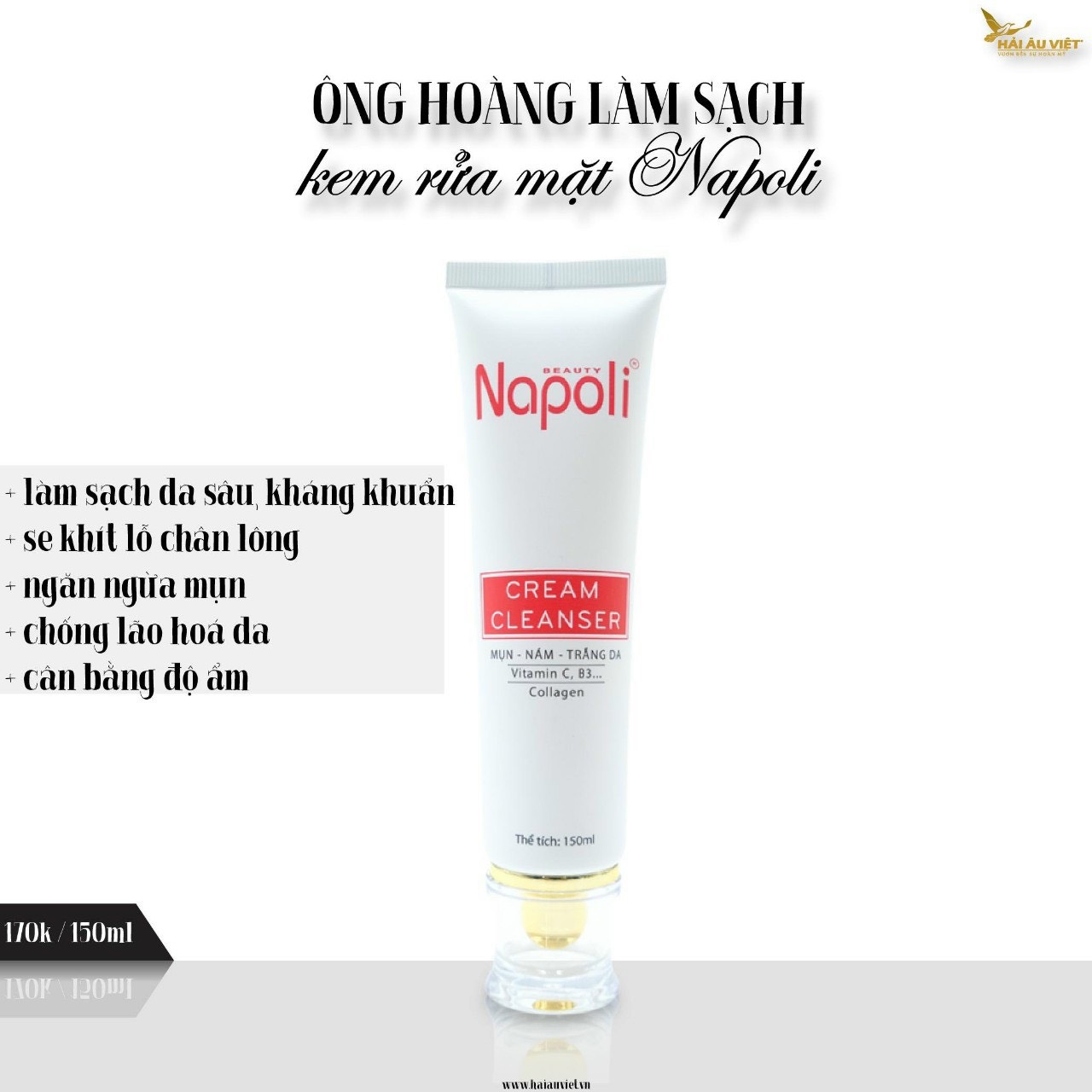 Sữa rửa mặt napoli,làm sạch da mặt,chống khô da,dưỡng ẩm da