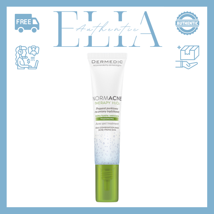 [FREESHIP]Kem chấm mụn Dermedic Normacne Therapy H2O2 ELIA