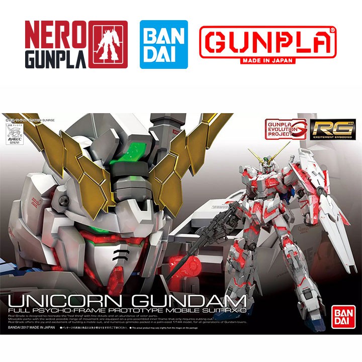 Full Armor Unicorn Gundam RG  1144  Mô hình Gundam chính hãng Bandai   Việt Gundam