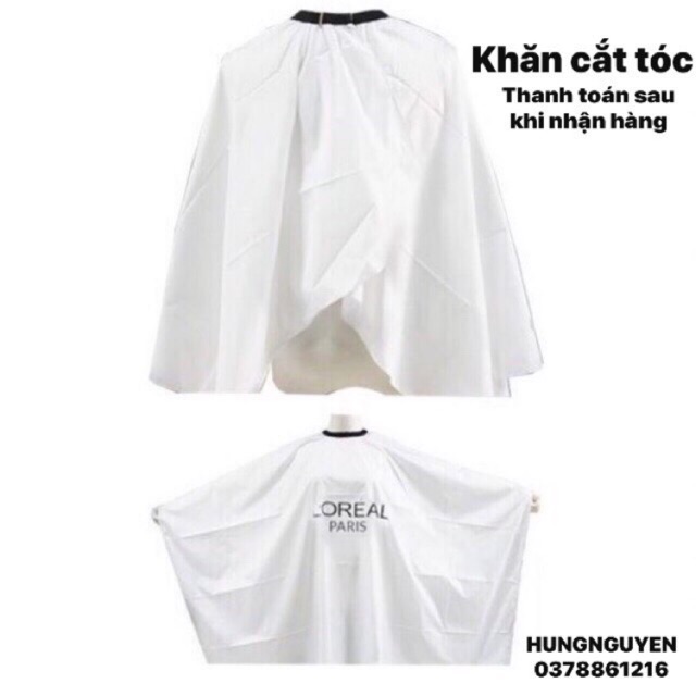 ÁO CHOÀNG CẮT TÓC NAM NỮ ( LOGO LOREAL )