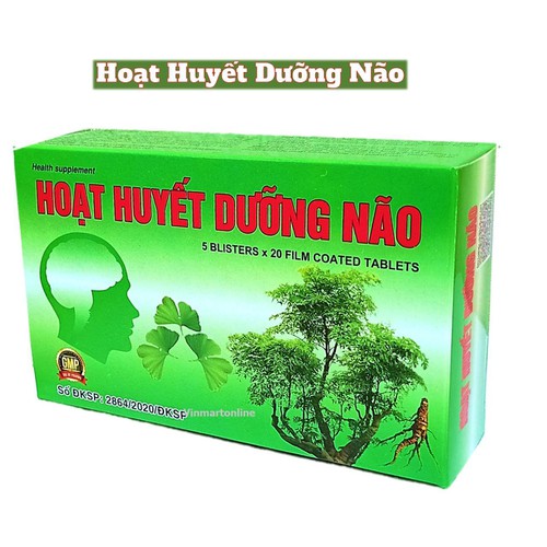 [Combo 3 Hộp] hoạt huyết dưỡng não Đại Uy Viên bao phim 10 hộp x 100 viên- HDS 2023 - COmbo 3 hộp
