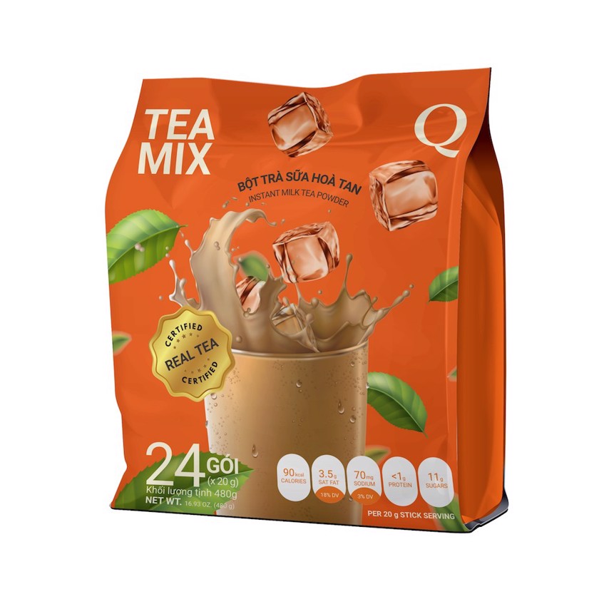 Trà sữa hòa tan Trần Quang Tea Mix bịch 24 gói x20G