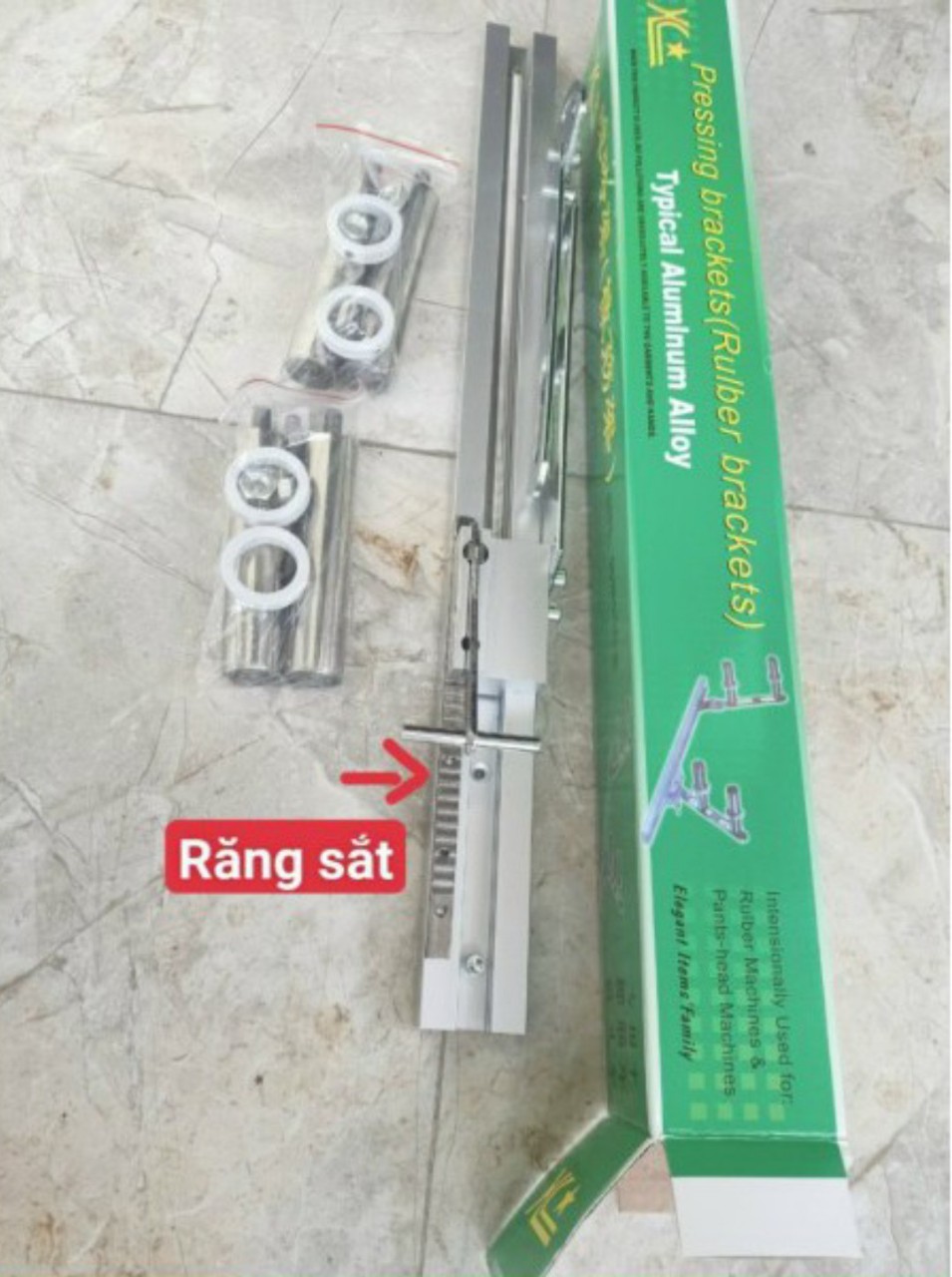 Bộ trợ lực căng thun vắt sổ Kansai răng nhôm và răng sắt