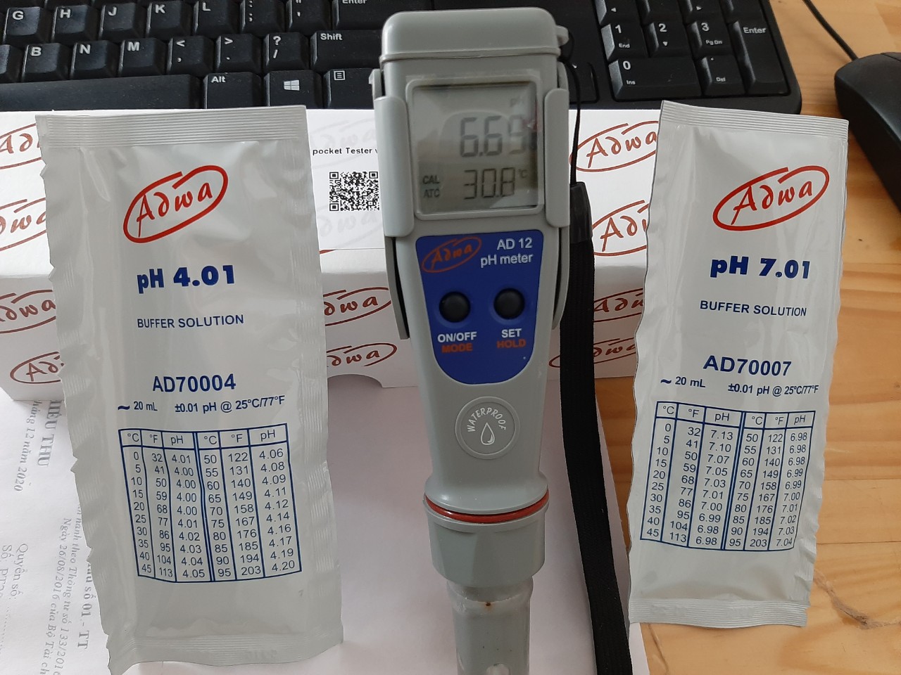 Thiết bị đo ph/nhiệt độ model: ad11 hsx: adwa-hungary