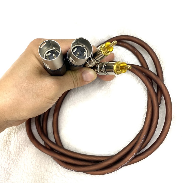 Đôi Dây Canon Đực ra AV 1m dùng ghép cho thiết bị âm thanh,Livestream-Dây lõi đồng truyền tín hiệu âm thanh chuẩn
