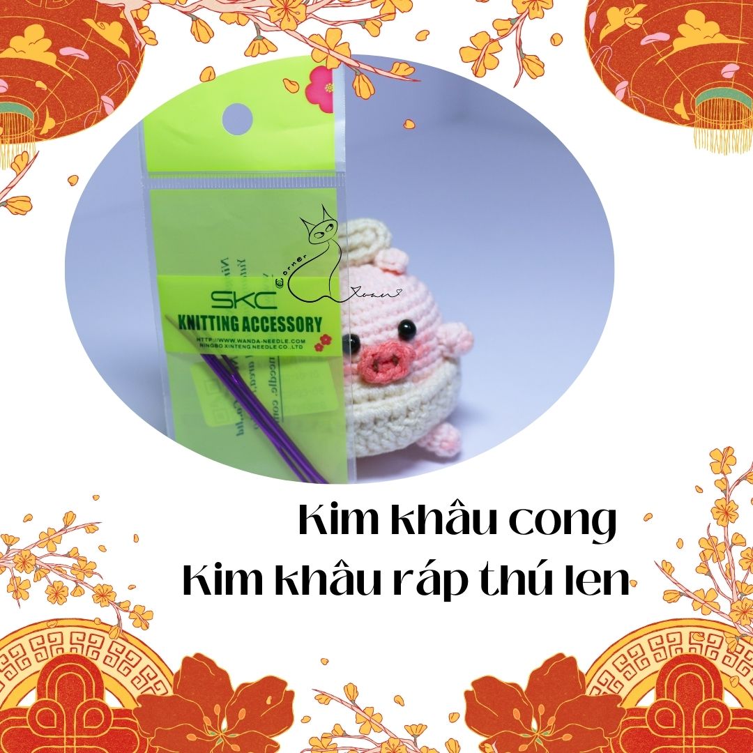 Kim khâu len đầu cong SKC