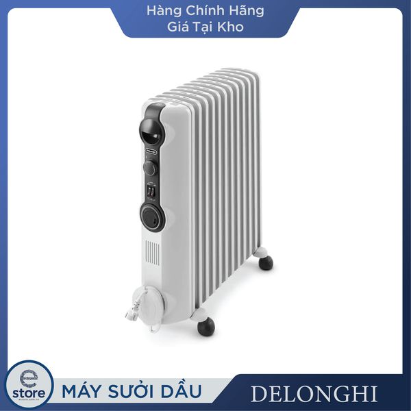 Máy sưởi dầu delonghi trrs 1225c - trắng - hàng chính hãng