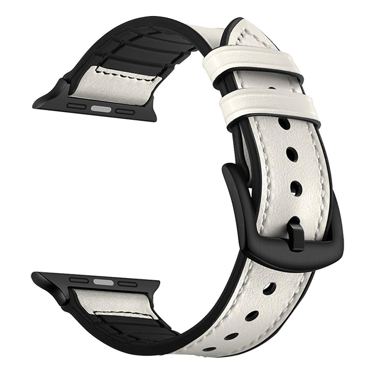 Dây da Apple Watch, dây đeo thay thế cho đồng hồ Apple Watch mẫu 01 - Tặng ốp trong chống xước - CHOCONGNGHEvn
