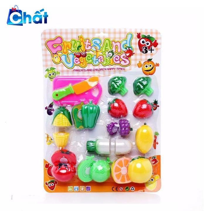 Vỉ đồ chơi cắt trái cây cho bé